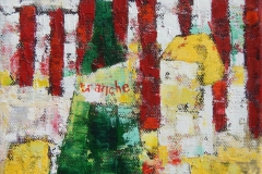 Tranche. A la Plage.15x15cm