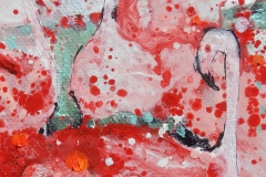 Flamingo splash 10x10cm