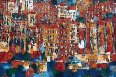 Lyon in Blue 40x40cm
